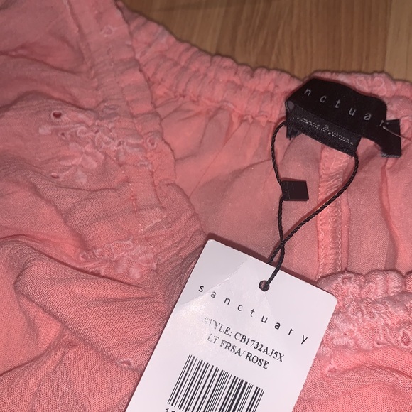 Anthropologie Sanctuary Pink Embroidered Off the Sleeve Long Sleeve Size Small - Picture 3 of 8